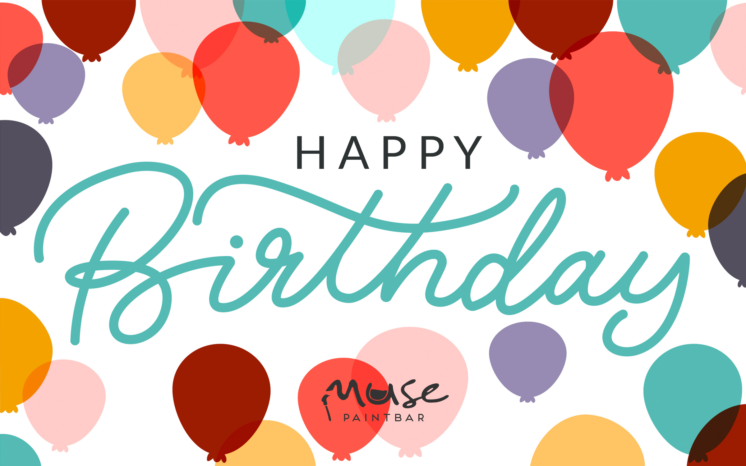 Happy Birthday- Muse Paintbar Gift Card