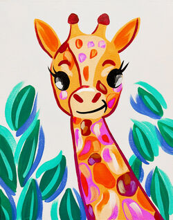 Joyful Giraffe- Muse Paintbar