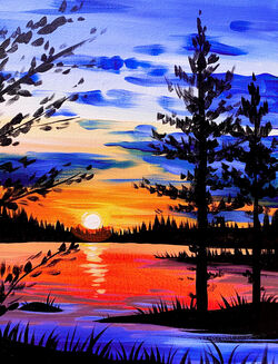 Ripples at Dusk- Muse Paintbar
