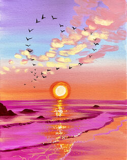 Lovers' Shore- Muse Paintbar