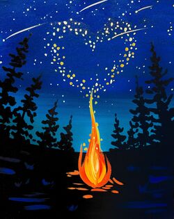 Burning Love- Muse Paintbar