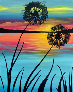 Dandelion Sunset- Muse Paintbar
