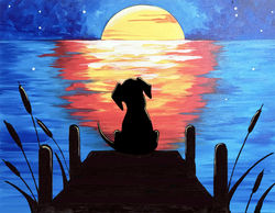 Furry Friends at Dusk- Muse Paintbar