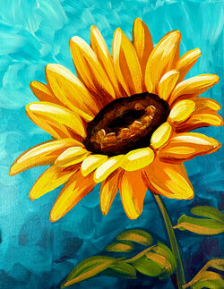 Striking Sunflower- Muse Paintbar