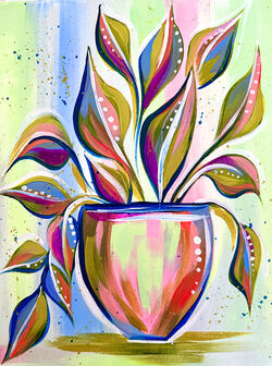 Prismatic Pothos- Muse Paintbar