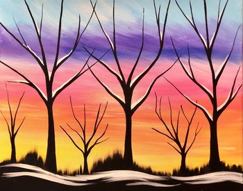 Canvas Painting Class on 01/18 at Muse Paintbar Gaithersburg