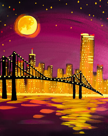 Canvas Painting Class on 05/19 at Muse Paintbar NYC - Tribeca