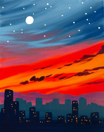 Canvas Painting Class on 06/22 at Muse Paintbar NYC - Tribeca