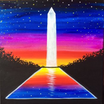 Canvas Painting Class on 05/07 at Muse Paintbar One Loudoun