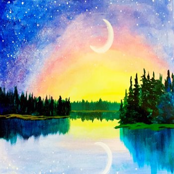 Canvas Painting Class on 02/19 at Muse Paintbar Gaithersburg