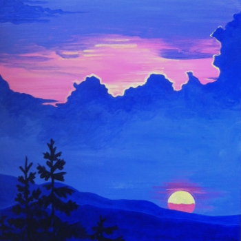 Canvas Painting Class on 02/19 at Muse Paintbar Gaithersburg