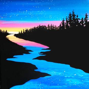 Canvas Painting Class on 04/13 at Muse Paintbar Ridge Hill