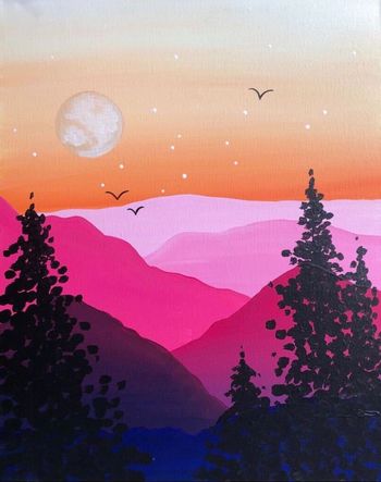 Canvas Painting Class on 05/07 at Muse Paintbar Assembly Row