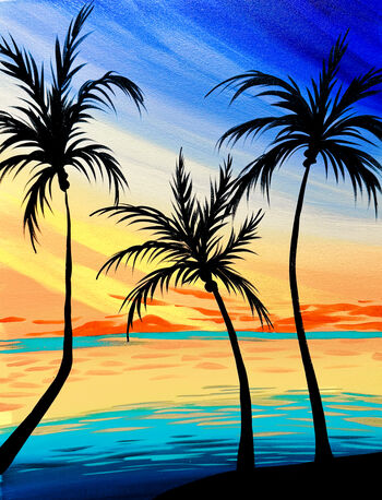 Canvas Painting Class on 04/02 at Muse Paintbar Virginia Beach