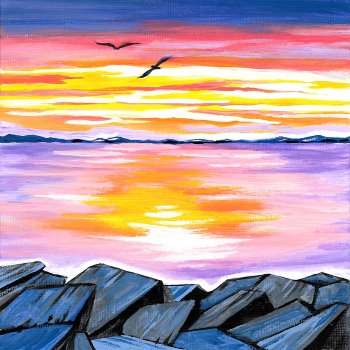 Canvas Painting Class on 05/10 at Muse Paintbar West Hartford