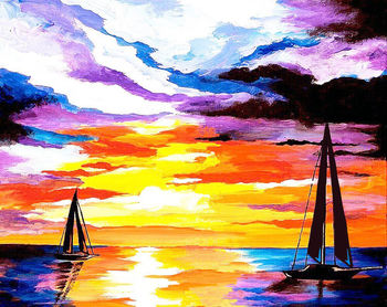 Canvas Painting Class on 06/26 at Muse Paintbar Port Jefferson