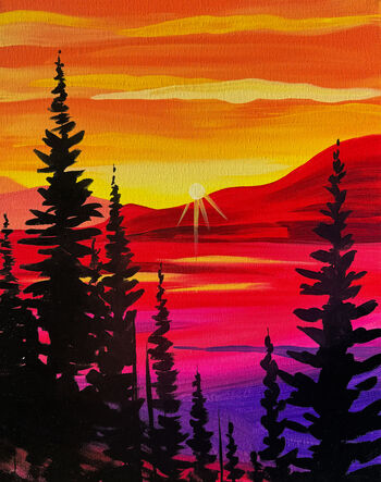 Canvas Painting Class on 06/21 at Muse Paintbar West Hartford