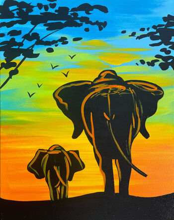 Canvas Painting Class on 05/12 at Muse Paintbar Virginia Beach