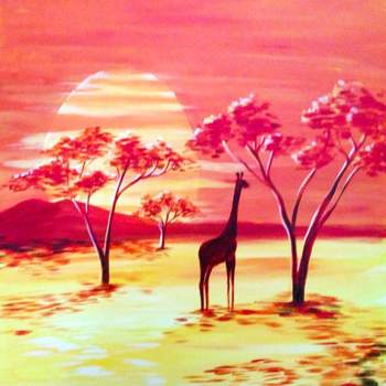 Canvas Painting Class on 04/22 at Muse Paintbar West Hartford
