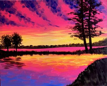 Canvas Painting Class on 02/16 at Muse Paintbar Gaithersburg