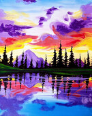 Canvas Painting Class on 04/03 at Muse Paintbar Ridge Hill