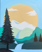 Canvas Painting Class on 06/07 at Muse Paintbar West Hartford