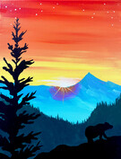 Canvas Painting Class on 06/16 at Muse Paintbar Portland