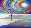 here Canvas Painting Class on 12/08 at Muse Paintbar Annapolis