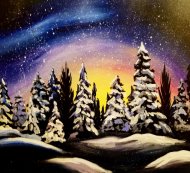 Canvas Painting Class on 12/19 at Muse Paintbar Annapolis