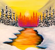 Canvas Painting Class on 12/14 at Muse Paintbar Annapolis
