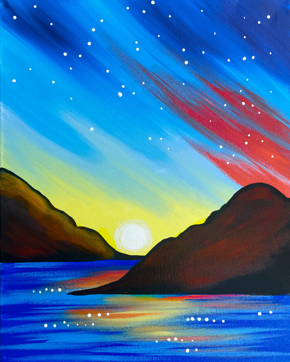 Celestial Sunset Painting Class Muse Garden City