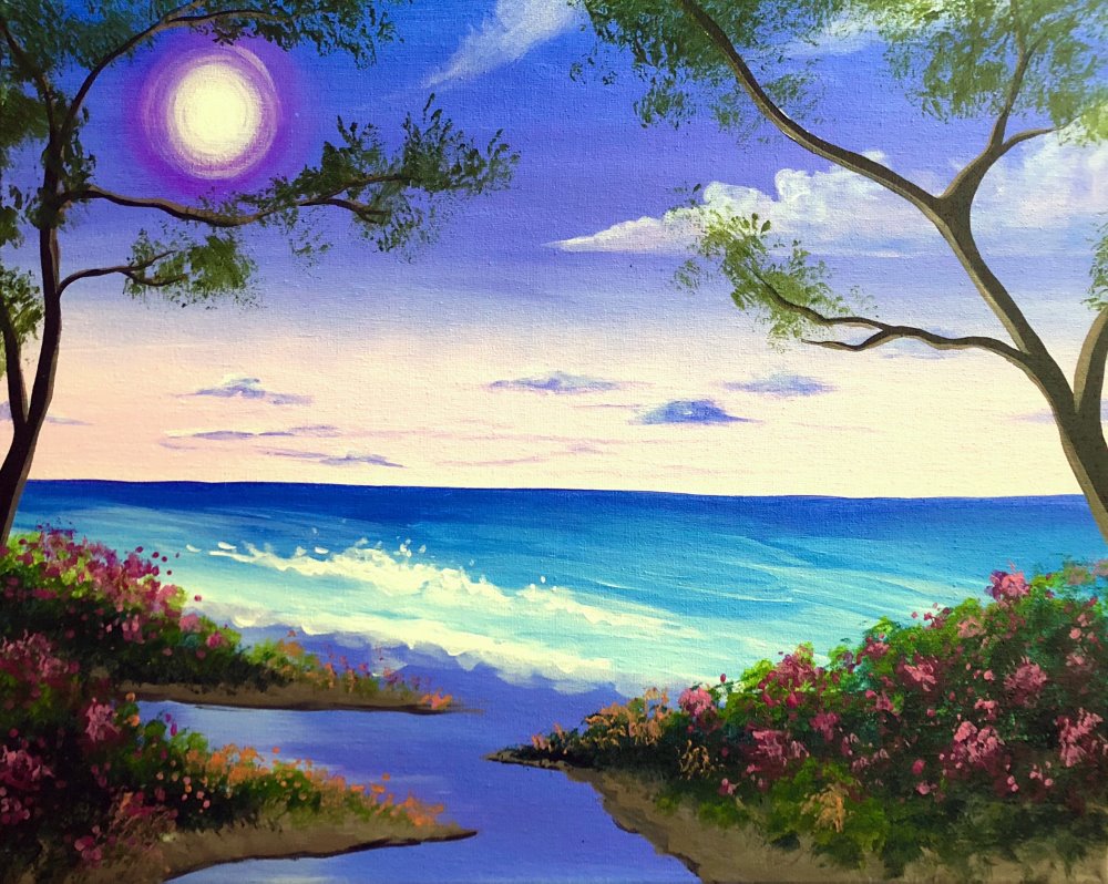 Coastal Bay Painting Class Muse West Hartford