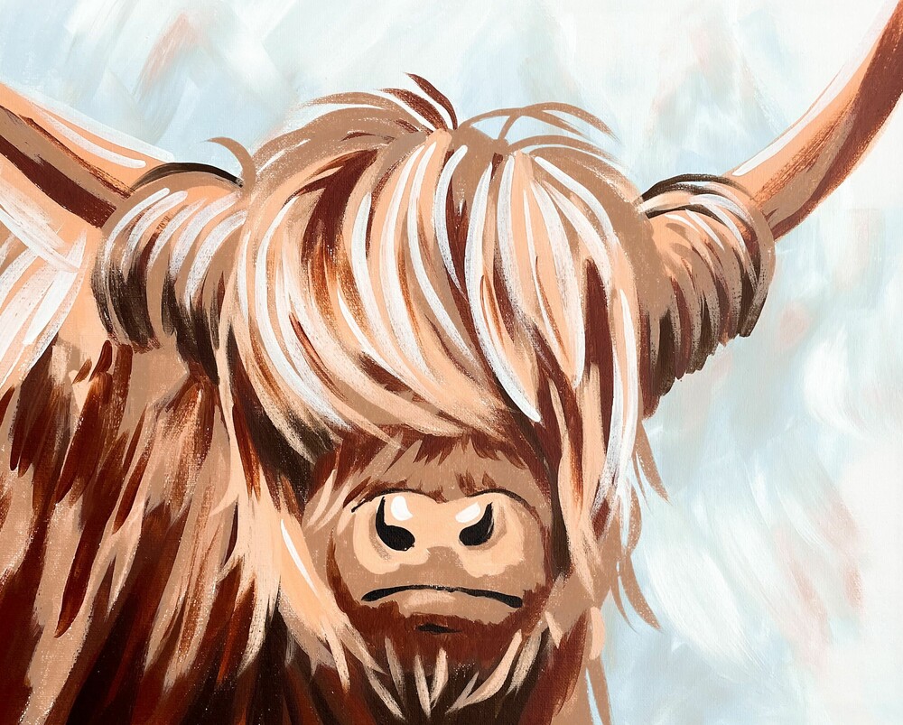 Highland Cow Painting Class - Muse Patriot Place Highland Cow Painting Class - Muse Patriot Place