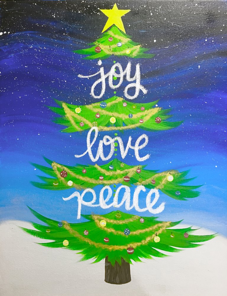 Joy, Love, Peace Painting Class Muse Garden City