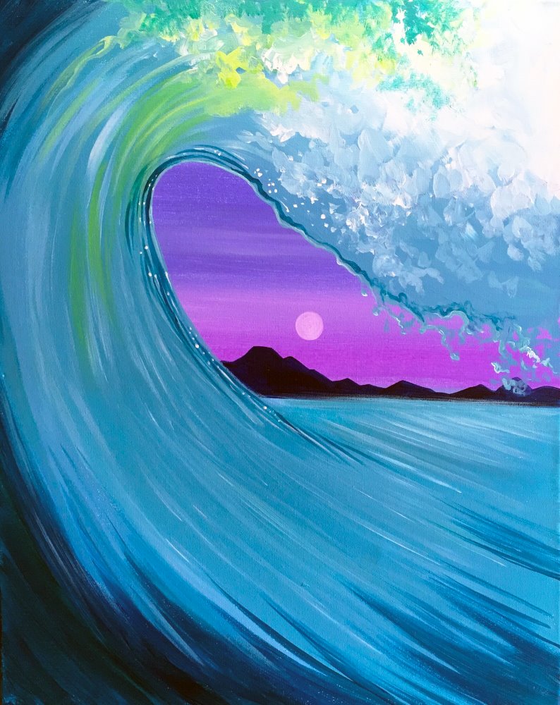 Moontide Rising Painting Class Muse Fairfax (Mosaic)