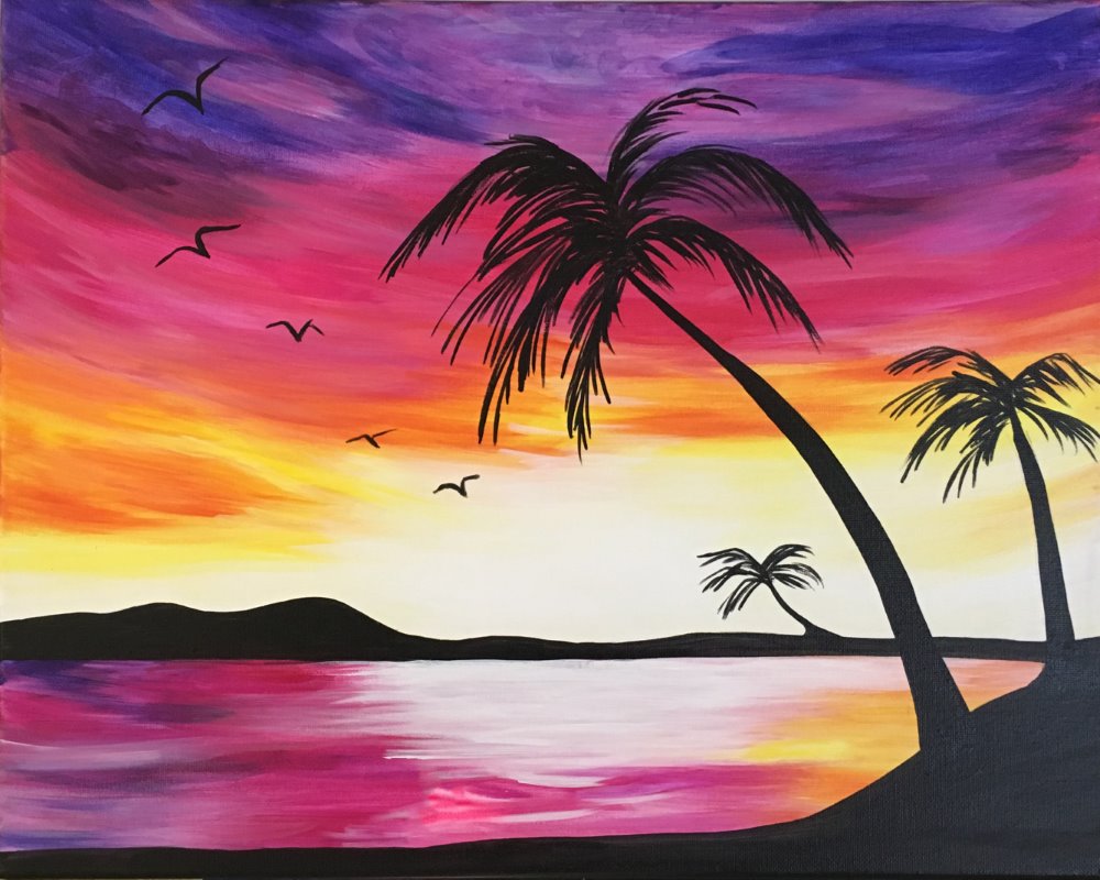 Pick A Painting For Your Next Private Paint Party Muse Paintbar Acrylic painting tutorial sunset beach = in this easy acrylic painting tutorial i am going to teach you how to paint a sunset beach. private paint party muse paintbar
