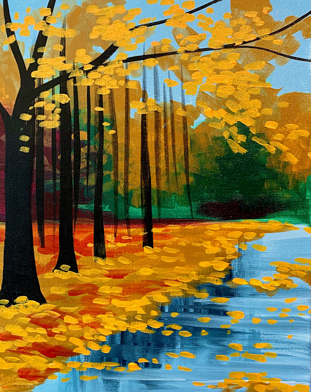 Rainy Autumn Day Painting Class Muse Ridge Hill