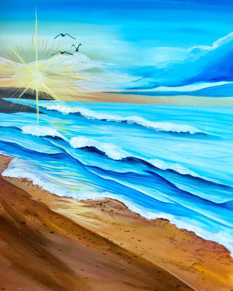 Canvas Painting Class at Muse Paintbar Garden City
