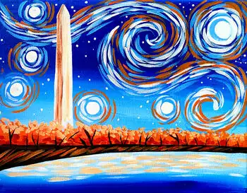 Canvas Painting Class on 10/03 at Muse Paintbar Arlington