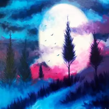 Canvas Painting Class on 08/09 at Muse Paintbar Garden City